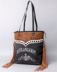 OHLAY OHV125 HOBO Upcycled Canvas Embossed  Genuine Leather women bag western handbag purse