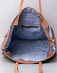 OHLAY WEEKENDER Upcycled Canvas Hair-on Genuine Leather women bag western handbag purse
