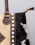 OHLAY OHV128 HOBO Upcycled Canvas Hair-on Genuine Leather women bag western handbag purse