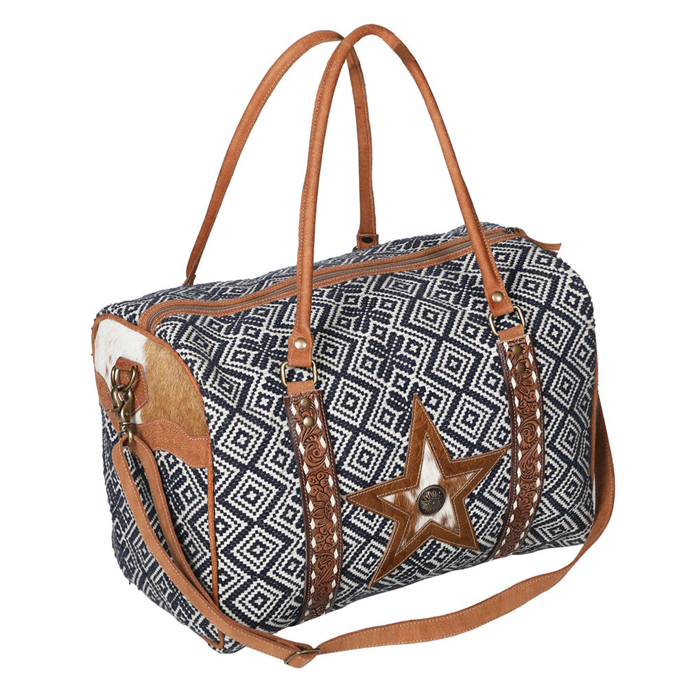 OHLAY WEEKENDER Hand Tooled Upcycled Wool Hair-on Genuine Leather women bag western handbag purse