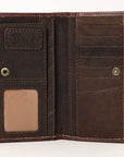 OHLAY WALLET Hand Tooled  Genuine Leather women bag western handbag purse