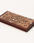 OHLAY WALLET Hand Tooled  Genuine Leather women bag western handbag purse