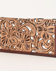 OHLAY WALLET Hand Tooled  Genuine Leather women bag western handbag purse