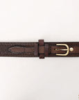 HILASON Western Genuine Leather Belt for Men Women Cowboy Cowgirl Handmade Unisex Full Grain Heavy Duty Tooled Belt for Jeans