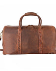 Ohlay Bags OHM101B Duffel Hand Tooled Genuine Leather Women Bag Western Handbag Purse