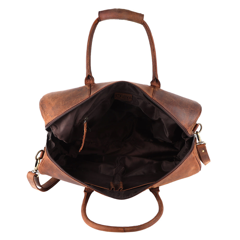 Ohlay Bags OHM101B Duffel Hand Tooled Genuine Leather Women Bag Western Handbag Purse