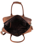 Ohlay Bags OHM101B Duffel Hand Tooled Genuine Leather Women Bag Western Handbag Purse