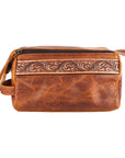 Ohlay Bags OHM111B Toiletry Hand Tooled Genuine Leather Women Bag Western Handbag Purse
