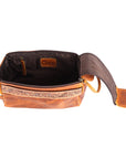 Ohlay Bags OHM111B Toiletry Hand Tooled Genuine Leather Women Bag Western Handbag Purse
