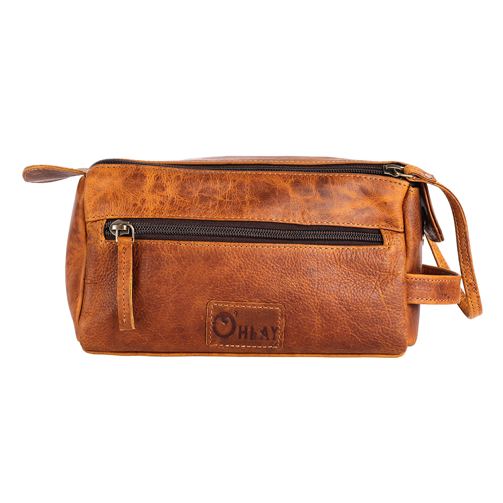 Ohlay Bags OHM111B Toiletry Hand Tooled Genuine Leather Women Bag Western Handbag Purse