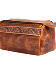 Ohlay Bags OHM111B Toiletry Hand Tooled Genuine Leather Women Bag Western Handbag Purse
