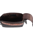 Ohlay Bags OHM111C Toiletry Hand Tooled Genuine Leather Women Bag Western Handbag Purse