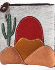American Darling Coin Purse Hair on Genuine Leather Western Women Bag | Handbag Wristlet Travel Clutch
