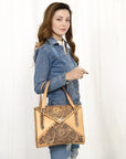 American Darling ADBGZ785 Hand Tooled Genuine Leather Women Bag Western Handbag Purse