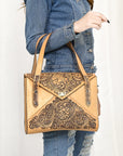 American Darling ADBGZ785 Hand Tooled Genuine Leather Women Bag Western Handbag Purse