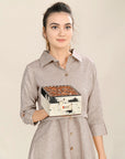 ADBGA457 American Darling Hand Tooled Hair On Genuine Leather Women Bag Western Handbag Purse