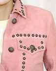 Genuine Vintage  leather Women shirt  jacket  dress ladies girl