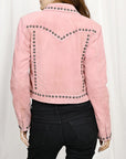 Genuine Vintage  leather Women shirt  jacket  dress ladies girl