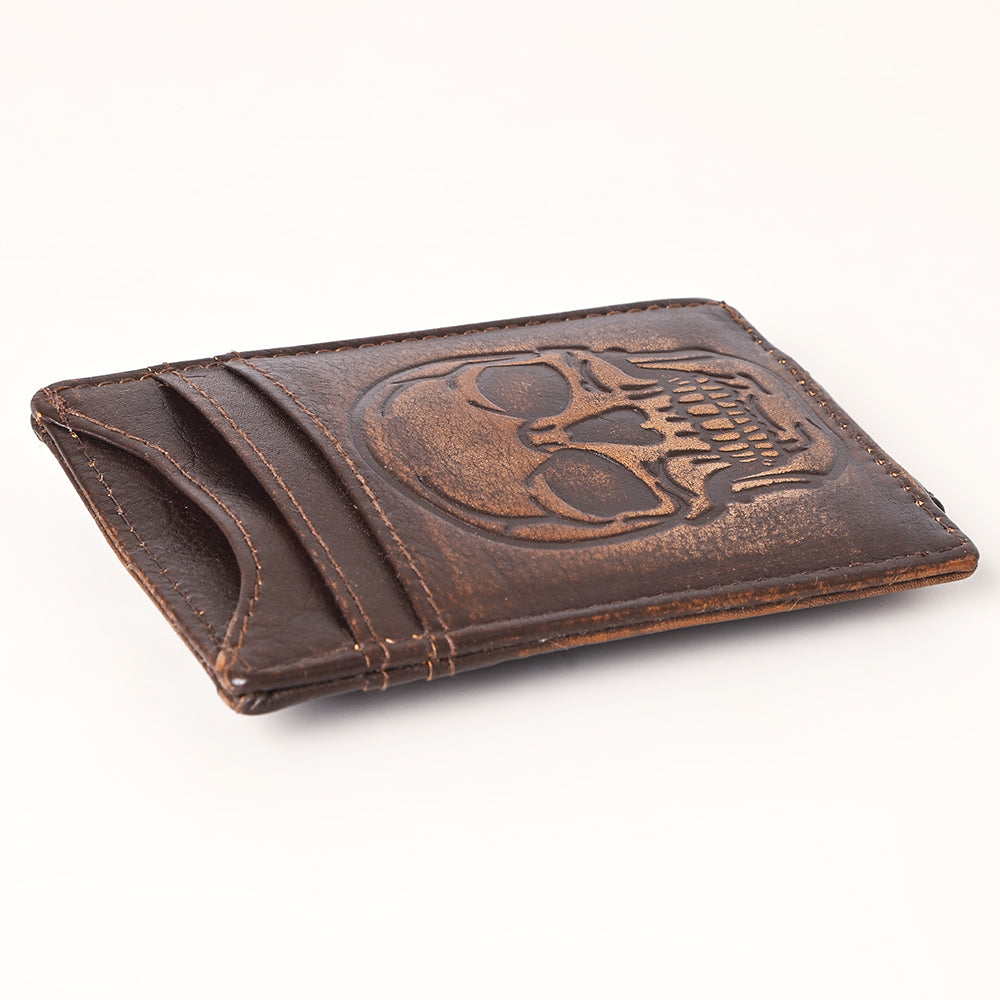 AMERICAN TANNER Genuine Leather Card Holder Wallet For Men &amp; Women H4.1 X W3