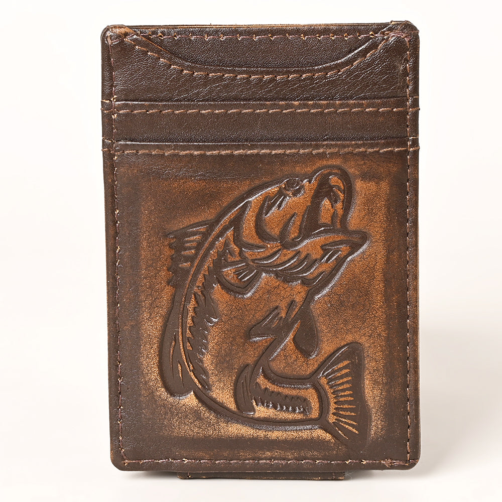 AMERICAN TANNER Genuine Leather Card Holder Wallet For Men &amp; Women H4.1 X W3
