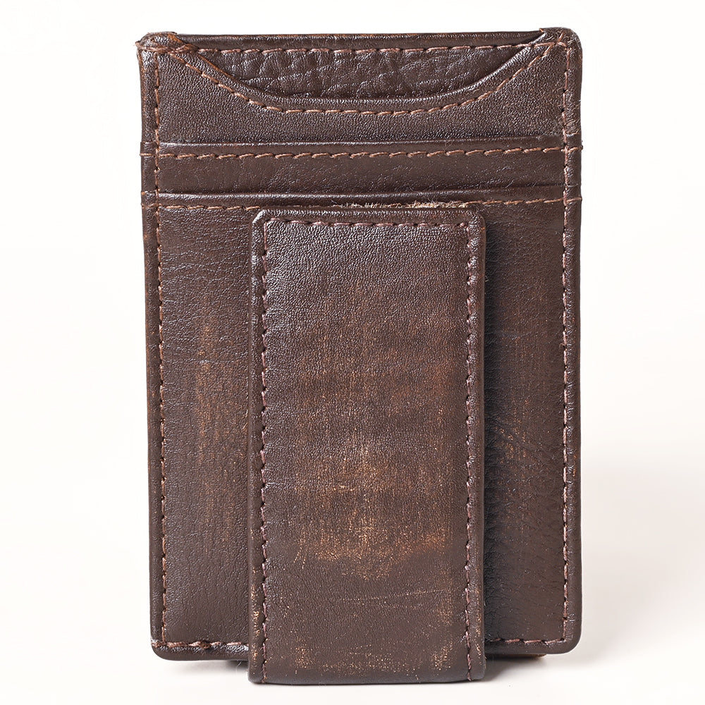 AMERICAN TANNER Genuine Leather Card Holder Wallet For Men &amp; Women H4.1 X W3