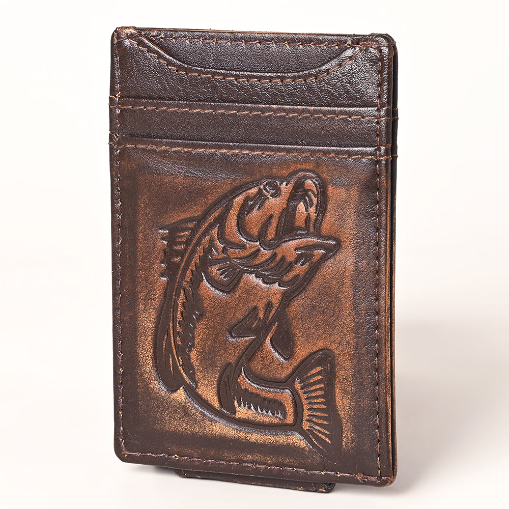 AMERICAN TANNER Genuine Leather Card Holder Wallet For Men &amp; Women H4.1 X W3