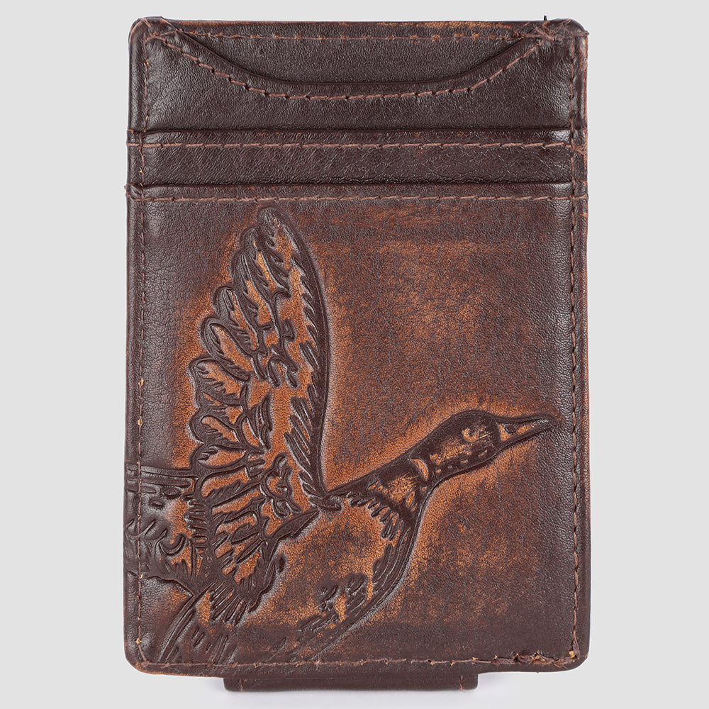 AMERICAN TANNER Genuine Leather Card Holder Wallet For Men &amp; Women H4.1 X W3