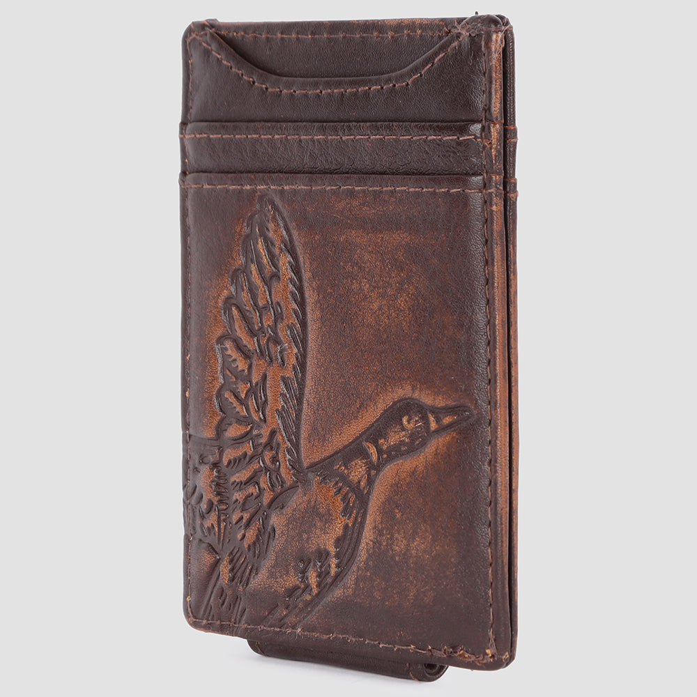 AMERICAN TANNER Genuine Leather Card Holder Wallet For Men &amp; Women H4.1 X W3