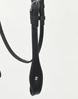 Hilason Western Horse Genuine Leather Headstall Bridle Engraved GS Concho Black