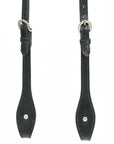 Hilason Horse Genuine Leather One Ear Headstall Bridle GS Concho Black