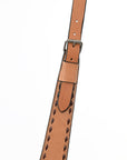 HILASON Western Genuine Leather Horse U Shaped Breast Collar Oiled Tan