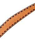 HILASON Western Genuine Leather Horse V Shaped Breast Collar Oiled Tan