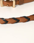 8 Feet Hilason Western Horse American Leather Laced Barrel Roper Reins Brown