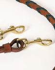 8 Feet Hilason Western Horse American Leather Laced Barrel Roper Reins Brown