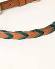 8 Feet Hilason Western Horse American Leather Laced Barrel Roper Reins Brown