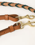 8 Feet Hilason Western Horse American Leather Laced Barrel Roper Reins Brown