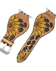 American Darling Floral Hand Tooled I watch Men Women Genuine Leather