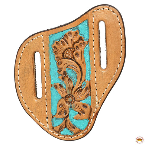 Premium Leather Floral Knife Holder -nHilason Western Style