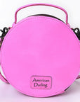 American Darling Canteen Hand Tooled Genuine Leather women bag western handbag purse