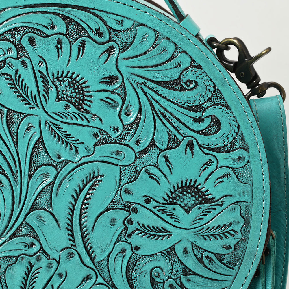 American Darling Canteen Hand Tooled Genuine Leather women bag western handbag purse