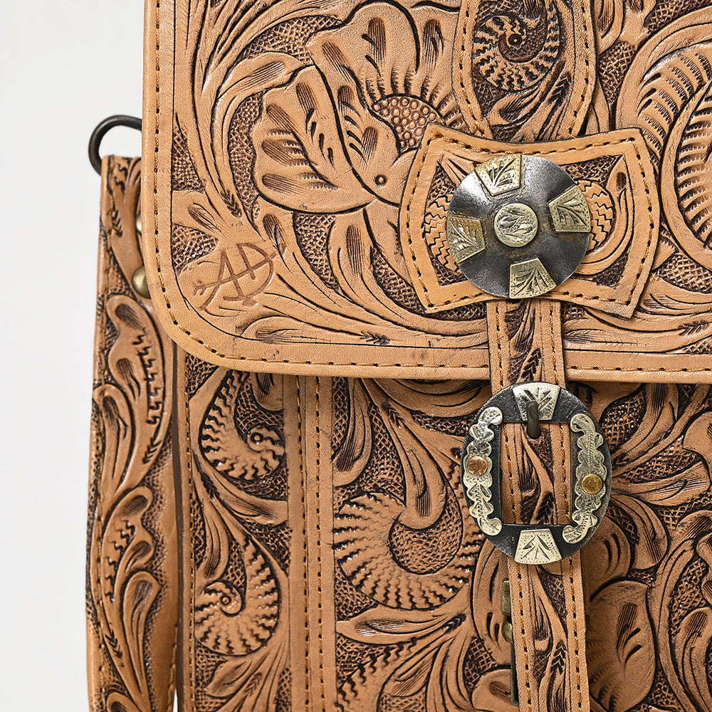 American Darling ADBG1307 Hand Tooled Genuine Leather Women Bag Western Handbag Purse