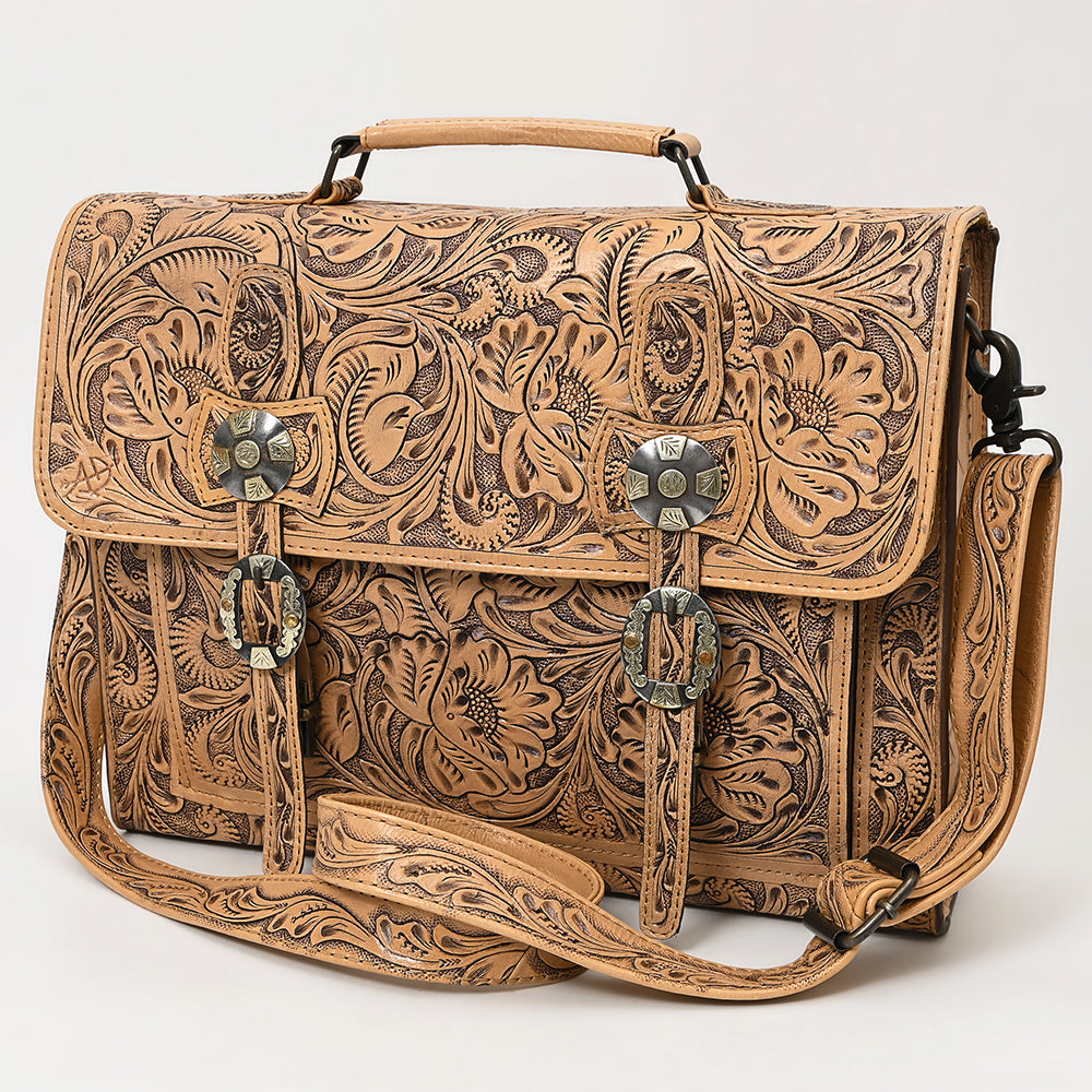 American Darling ADBG1307 Hand Tooled Genuine Leather Women Bag Western Handbag Purse