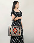 American Darling Saddle Blanket Genuine Leather Women Bag Western Handbag Purse