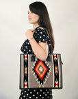 American Darling Saddle Blanket Genuine Leather Women Bag Western Handbag Purse