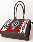 American Darling Saddle Blanket Genuine Leather Women Bag Western Handbag Purse