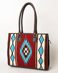American Darling Saddle Blanket Genuine Leather Women Bag Western Handbag Purse