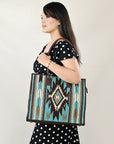 American Darling Saddle Blanket Genuine Leather Women Bag Western Handbag Purse
