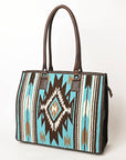 American Darling Saddle Blanket Genuine Leather Women Bag Western Handbag Purse
