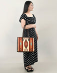 American Darling Saddle Blanket Genuine Leather Women Bag Western Handbag Purse