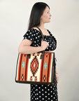 American Darling Saddle Blanket Genuine Leather Women Bag Western Handbag Purse